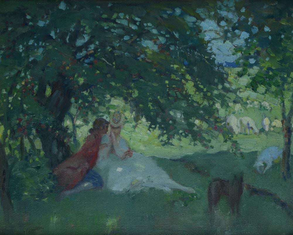 Walter Geffcken comparable auction result: walter geffcken 1872 1950 picnic