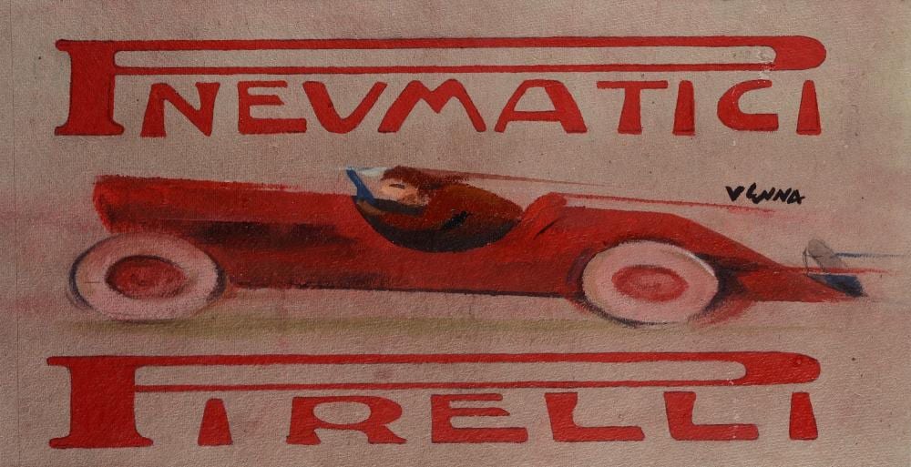 Lucio Venna comparable auction result: lucio venna venezia 1897 firenze 1974 pneumatici pirelli