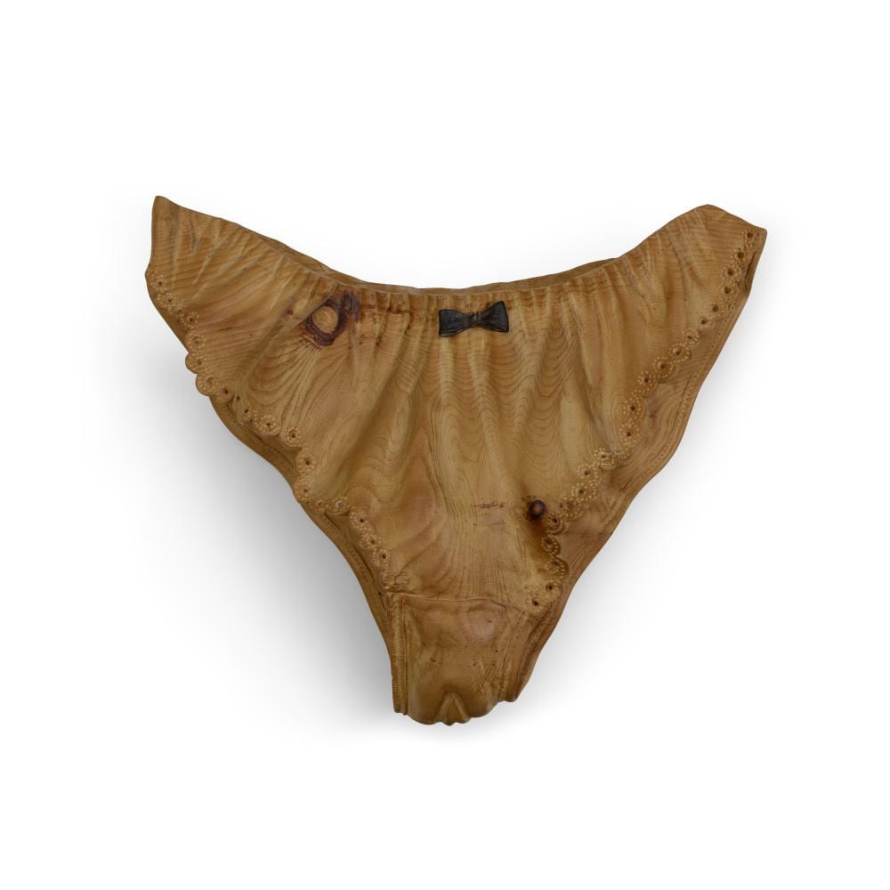 Livio de Marchi comparable auction result: livio de marchi born 1943 knickerscarved pine signed livio de marchi on the reverseheight 9 1 2in 24cm width 11 1 2in 29cm depth 3in 7 5cm