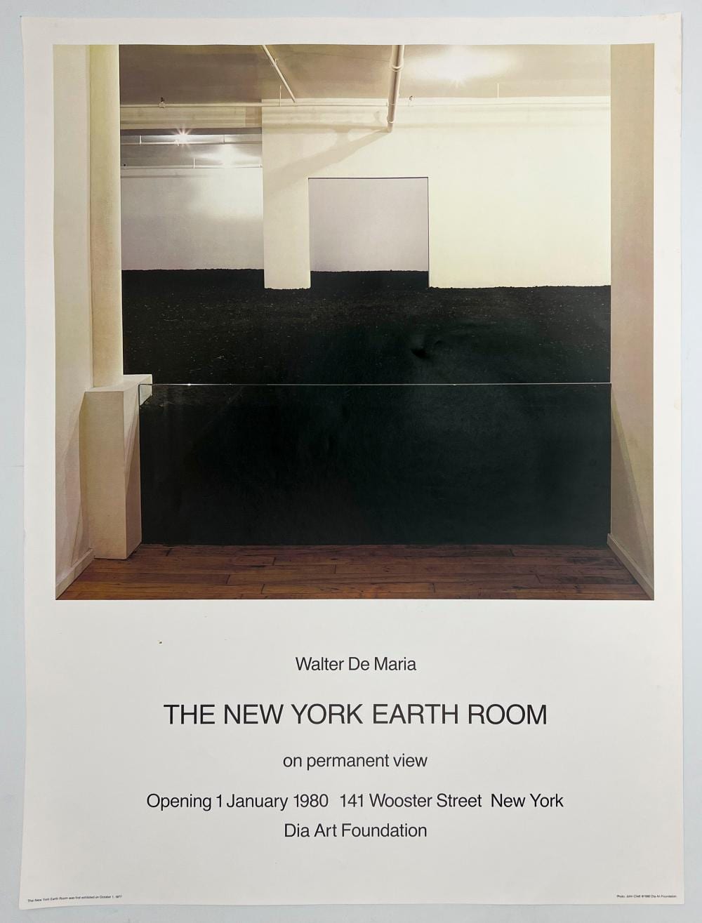 Walter De Maria comparable auction result: walter de maria the new york earth room exhibition poster