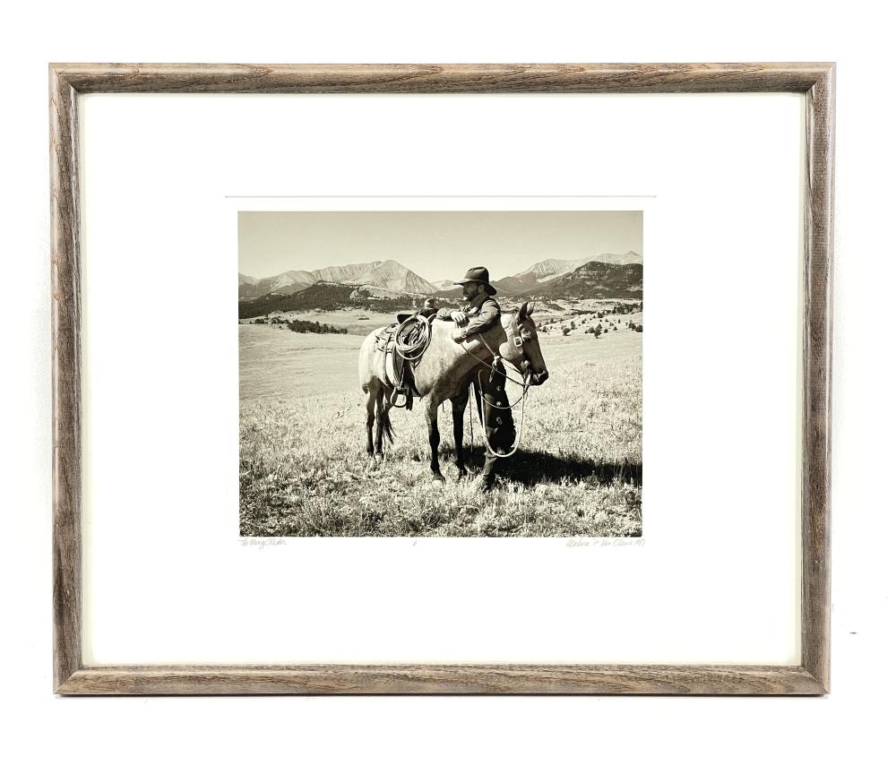 Barbara Van Cleve comparable auction result: barbara van cleve the range rider gelatin silver print