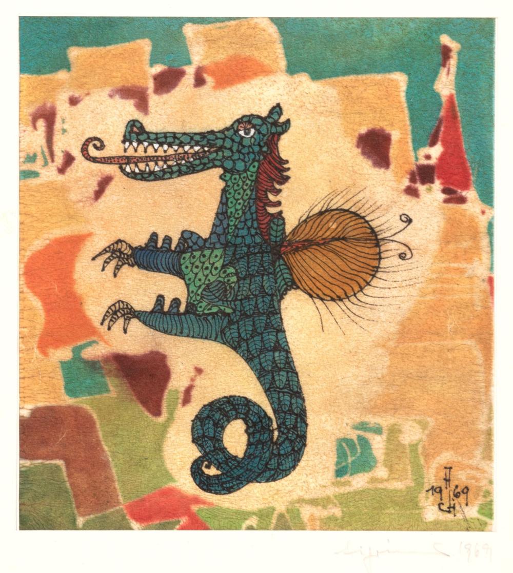 christian aigrinner drache zwei fabeltiere maultier das nasoben 1969 1969 1965 1971 · Schmidt Kunstauktionen Dresden OHG · 2023-11-04 Christian Aigrinner comparable auction result: christian aigrinner drache zwei fabeltiere maultier das nasoben 1969 1969 1965 1971
