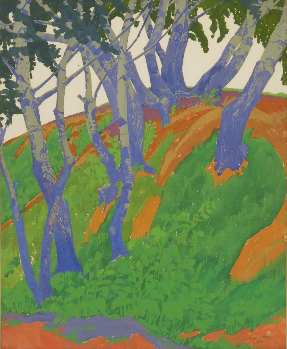 Clara L. Deike comparable auction result: clara deike gouache