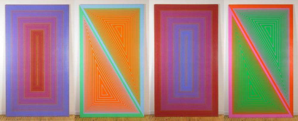 Richard Anuskiewicz comparable auction result: 4 richard anuskiewicz silkscreens