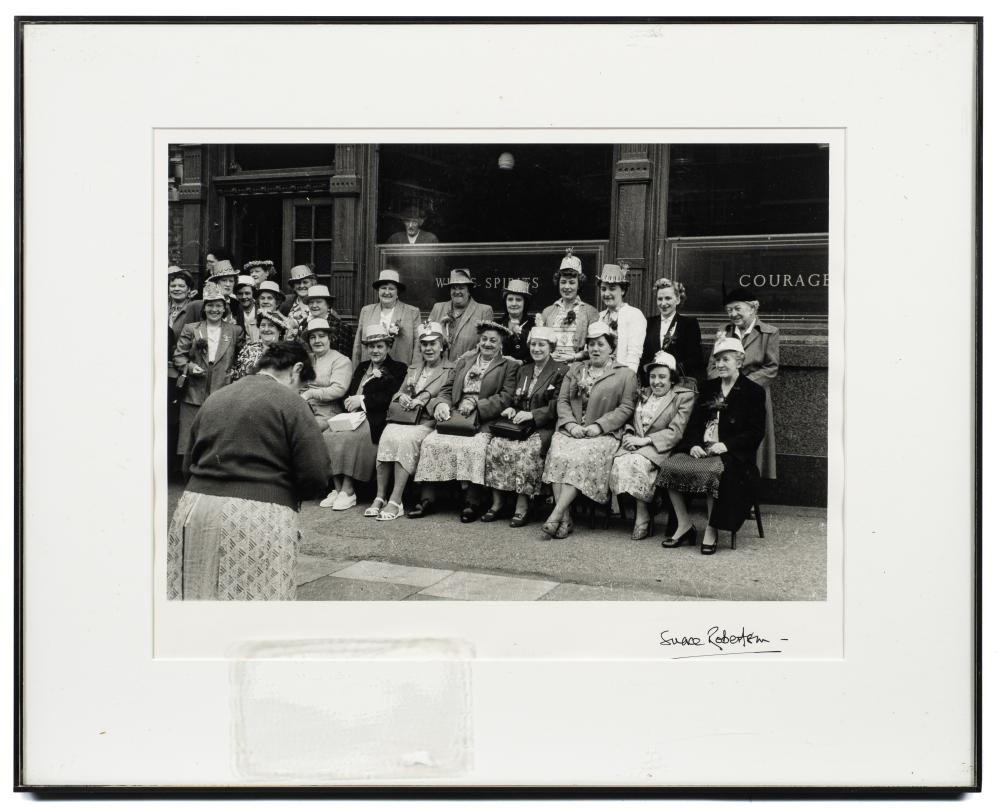 Grace E. Carver comparable auction result: mother s pub outing sgd photo by grace robertson