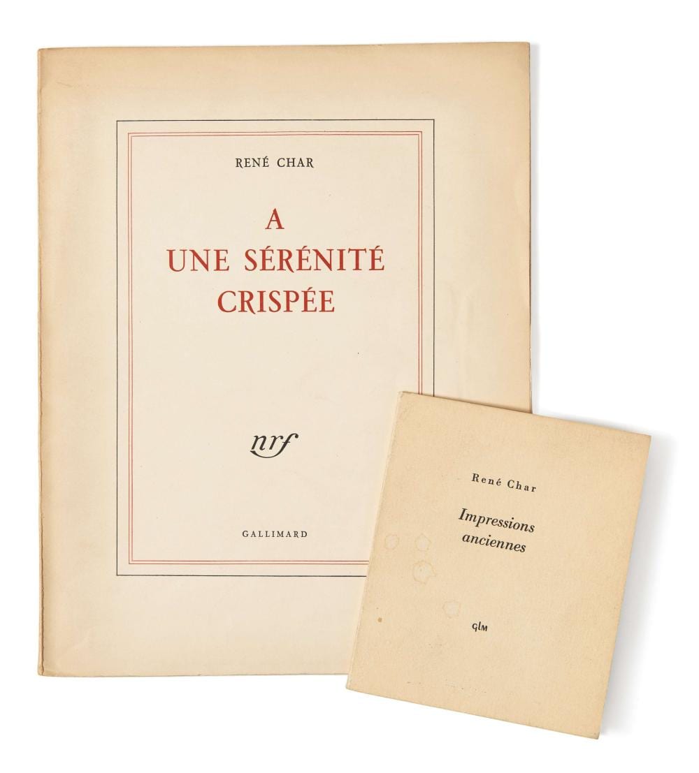 René Char comparable auction result: ren char 1907 1988 une s r nit crisp e