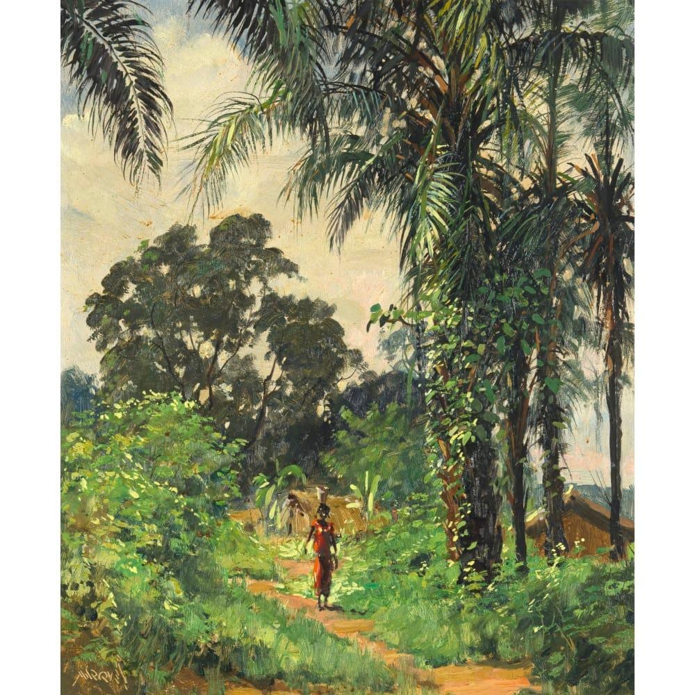Guilherme d'Oliveira Marques comparable auction result: guilherme d oliveira marques brazilian 1887 1960 woman on a path