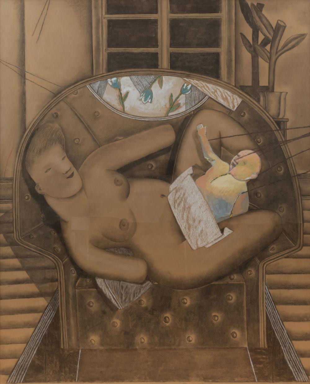 Dario Caterina comparable auction result: dario caterina born 1955 m re et enfant nativit