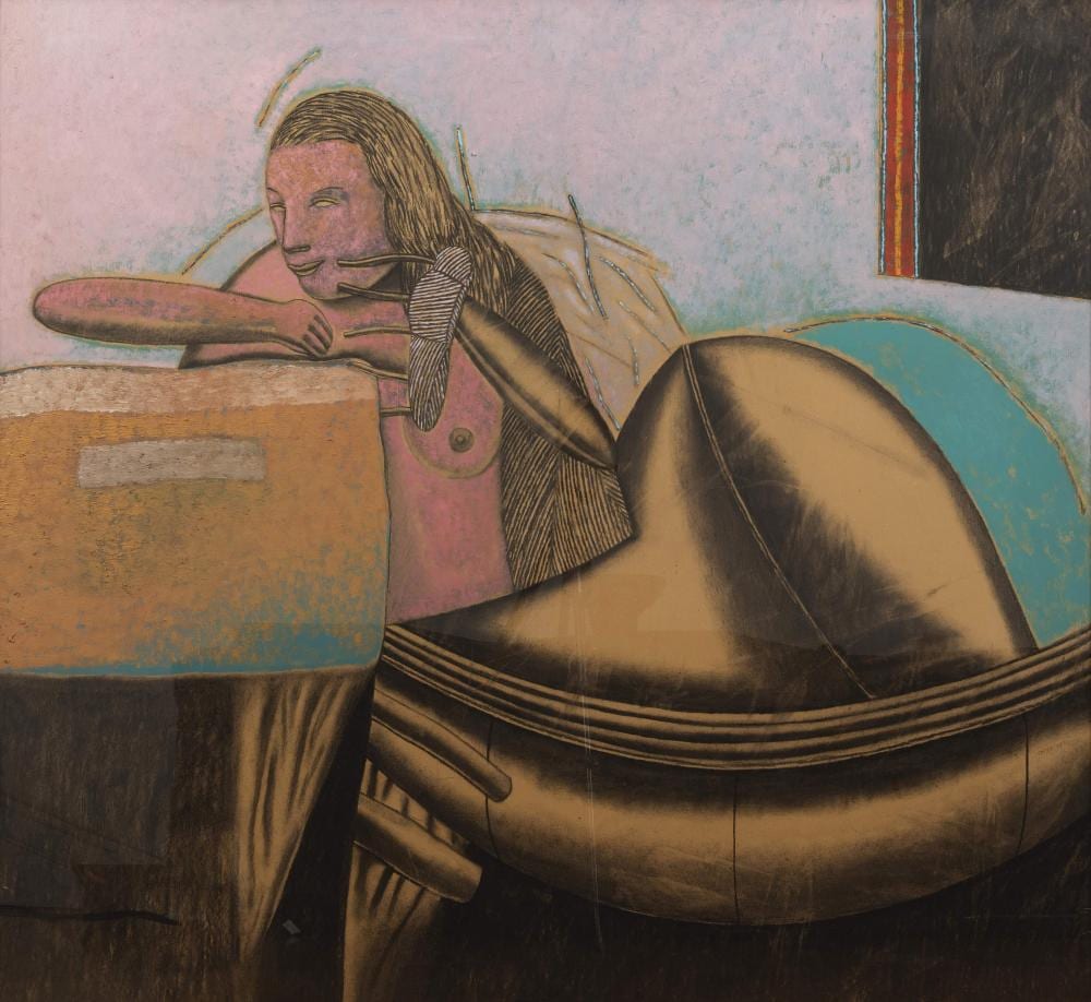 Dario Caterina comparable auction result: dario caterina born 1955 femme assise accoud e