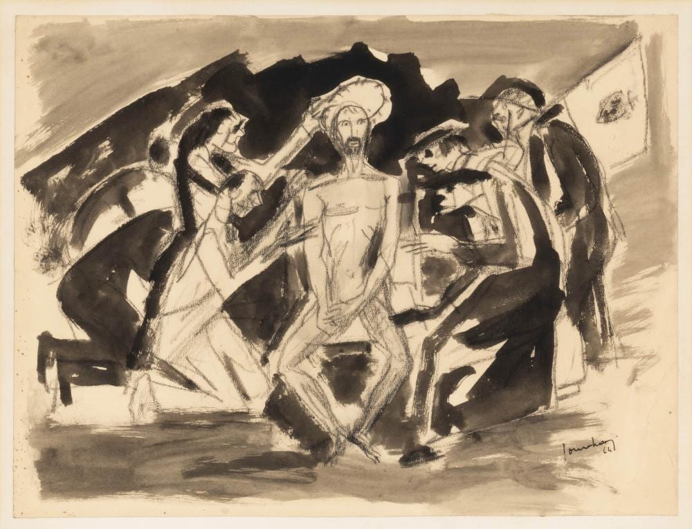 Charles Counhaye comparable auction result: charles counhaye 1884 1971 couronne d pines