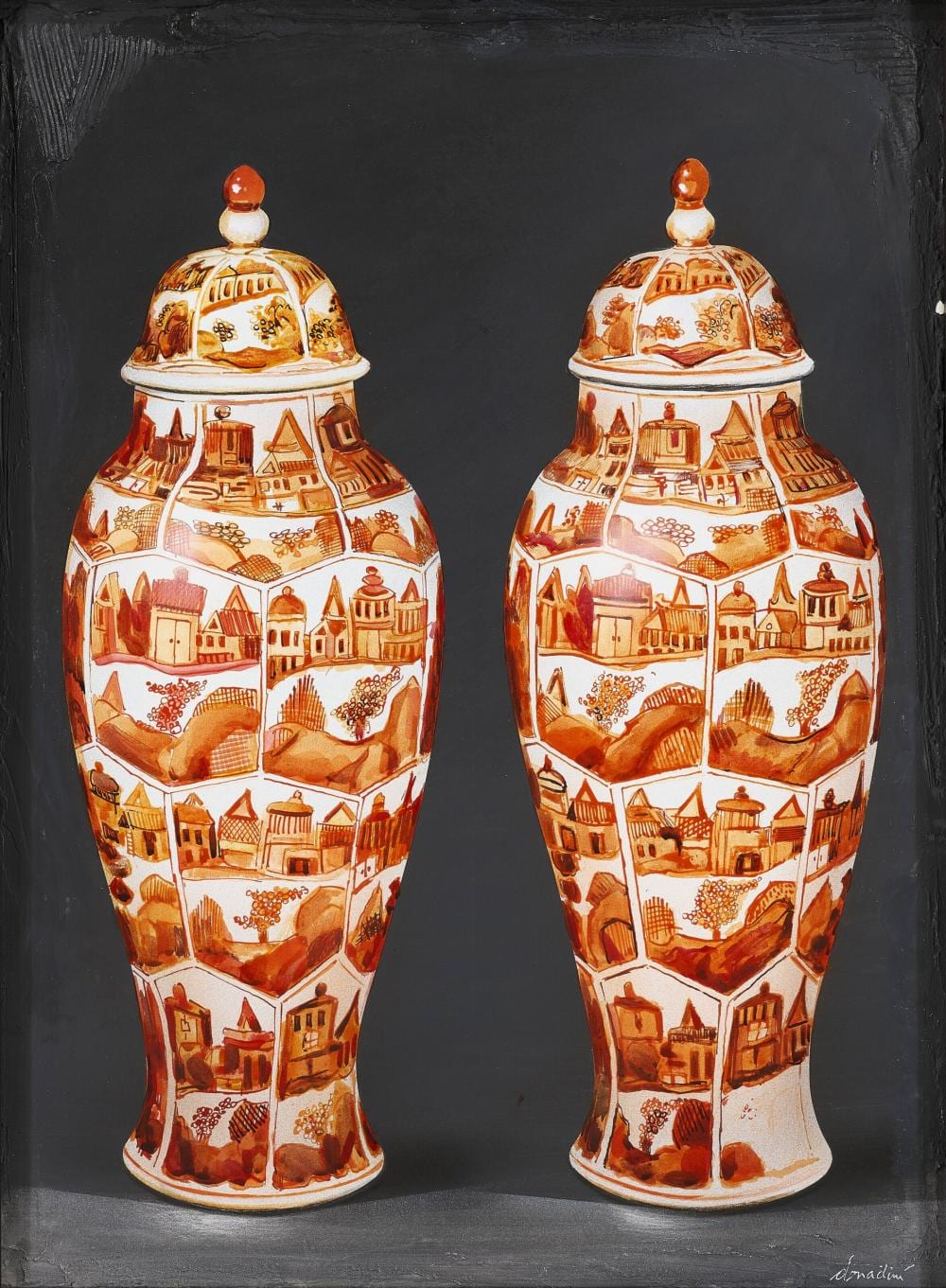 Jean-Paul Donadini comparable auction result: jean paul donadini b 1951 you and me mixed media on wood 55 x 44 cm 2