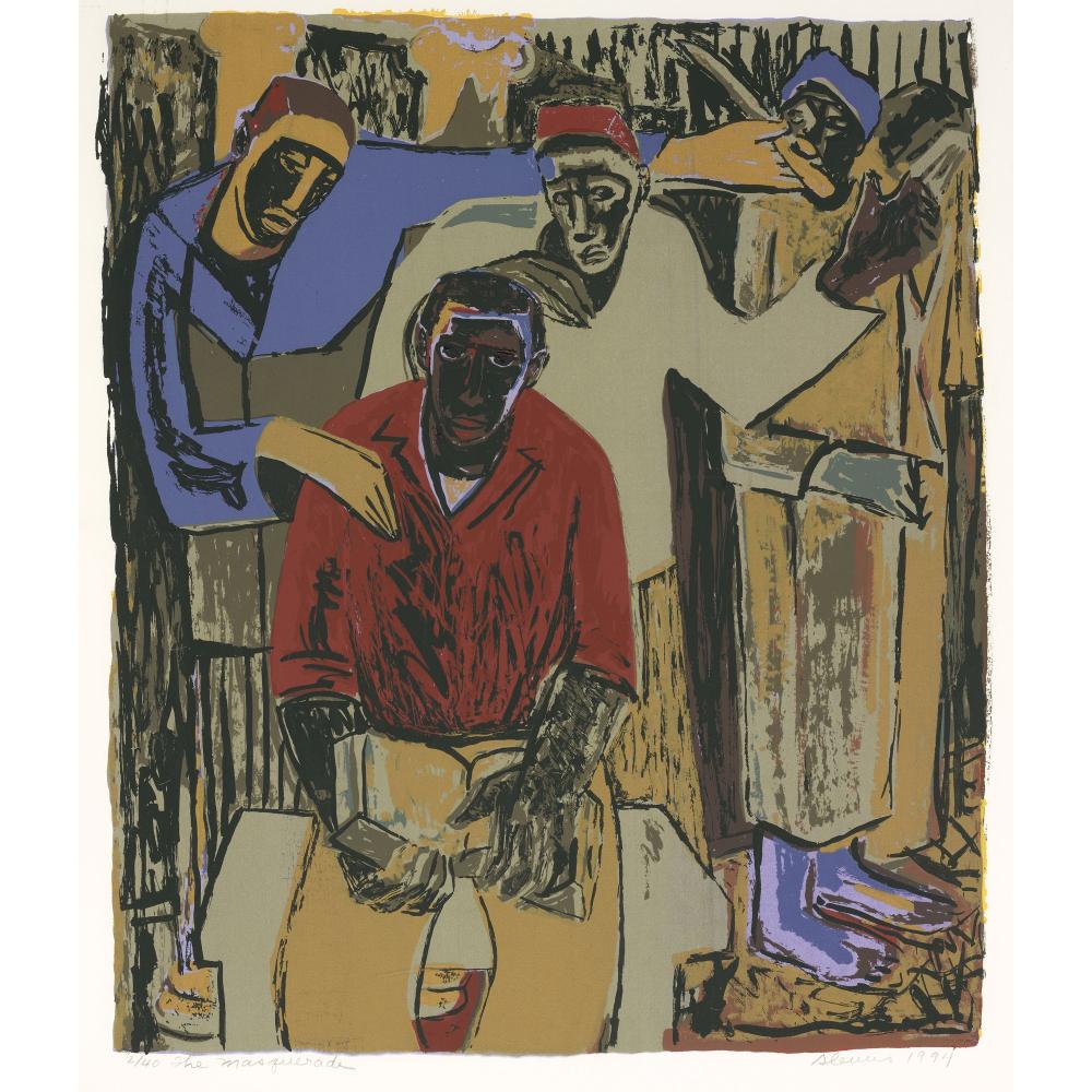 samella sanders lewis 1923 2022 the masquerade · Bonhams · 2023-10-30 Samella Sanders Lewis comparable auction result: samella sanders lewis 1923 2022 the masquerade