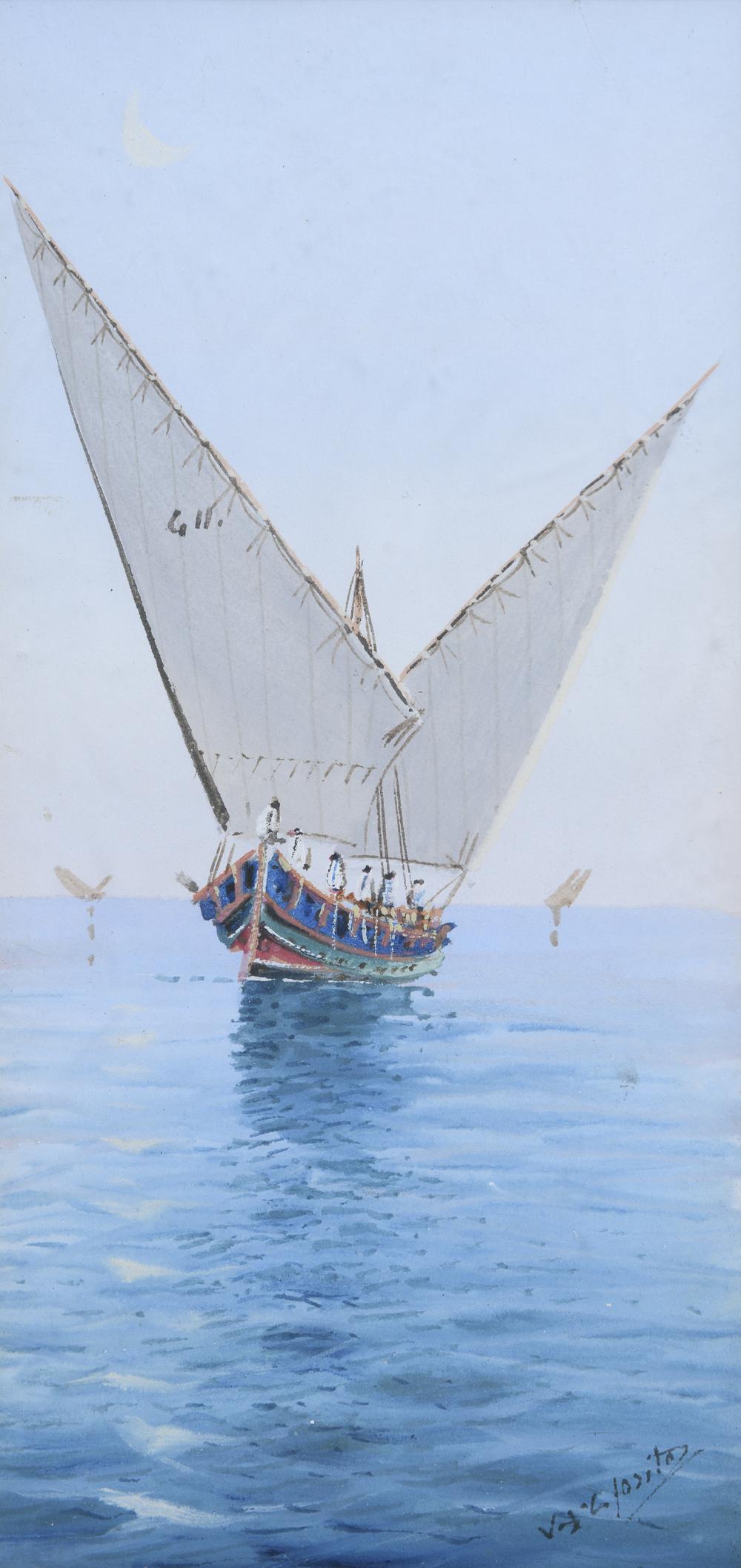 Vincenzo D'Esposito comparable auction result: pair of gouache paintings by vincenzo d esposito