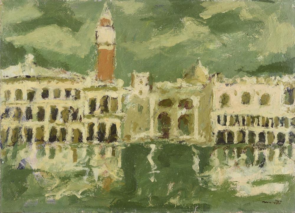 Franco Marzilli comparable auction result: oil painting by franco marzilli