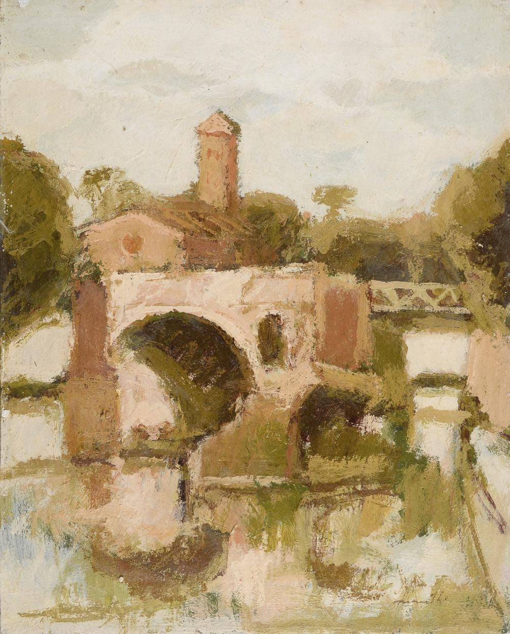 Franco Marzilli comparable auction result: oil painting by franco marzilli