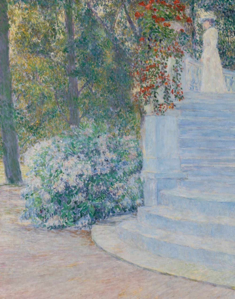 Georges Morren comparable auction result: l escalier bleu