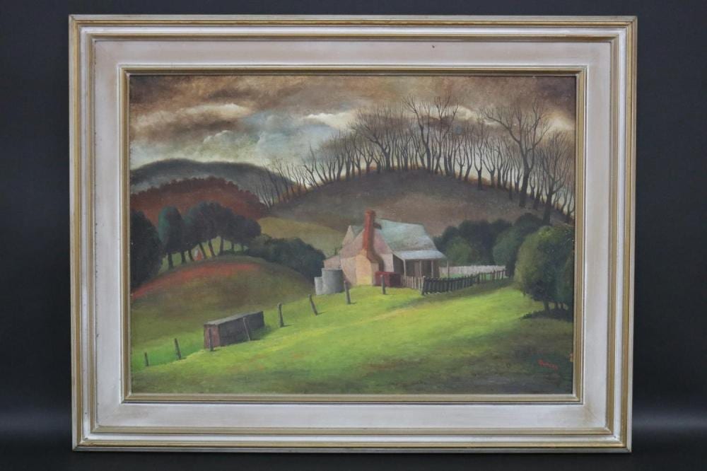 George (1904) Duncan comparable auction result: george bernard duncan 1904 1974 berrima hills oil on board signed lower right approx 50cm x 70cm