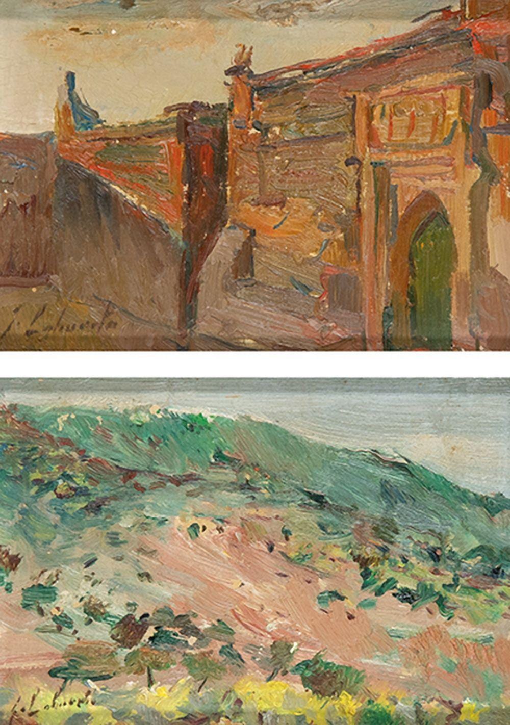 genaro lahuerta landscape and city notes · Subastas Segre · 2023-10-24 Genaro Lahuerta comparable auction result: genaro lahuerta landscape and city notes