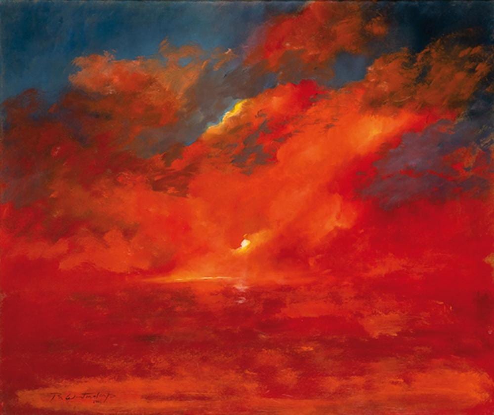 Betsy (1927) Westendorp comparable auction result: betsy westendorp de brias sunset in reds