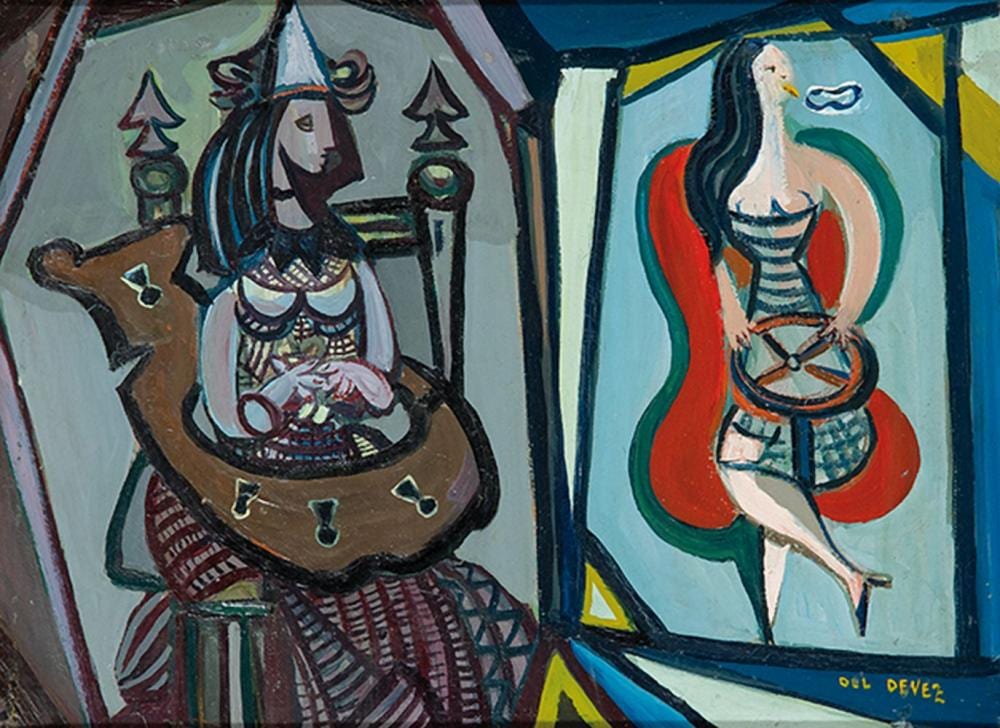 Jean Deldevez comparable auction result: jean deldevez personnages