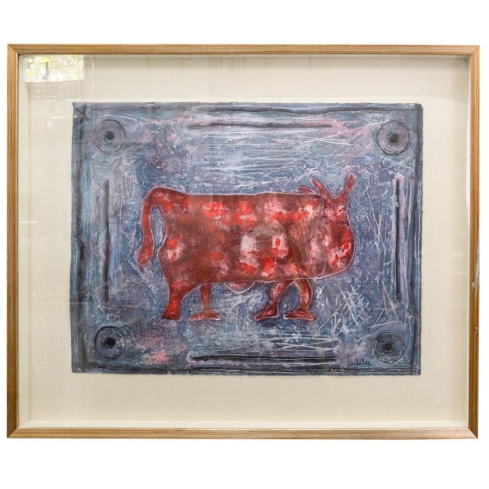 Miguel Cubiles comparable auction result: miguel cubiles cuba 1937 2005 mixed media on paper