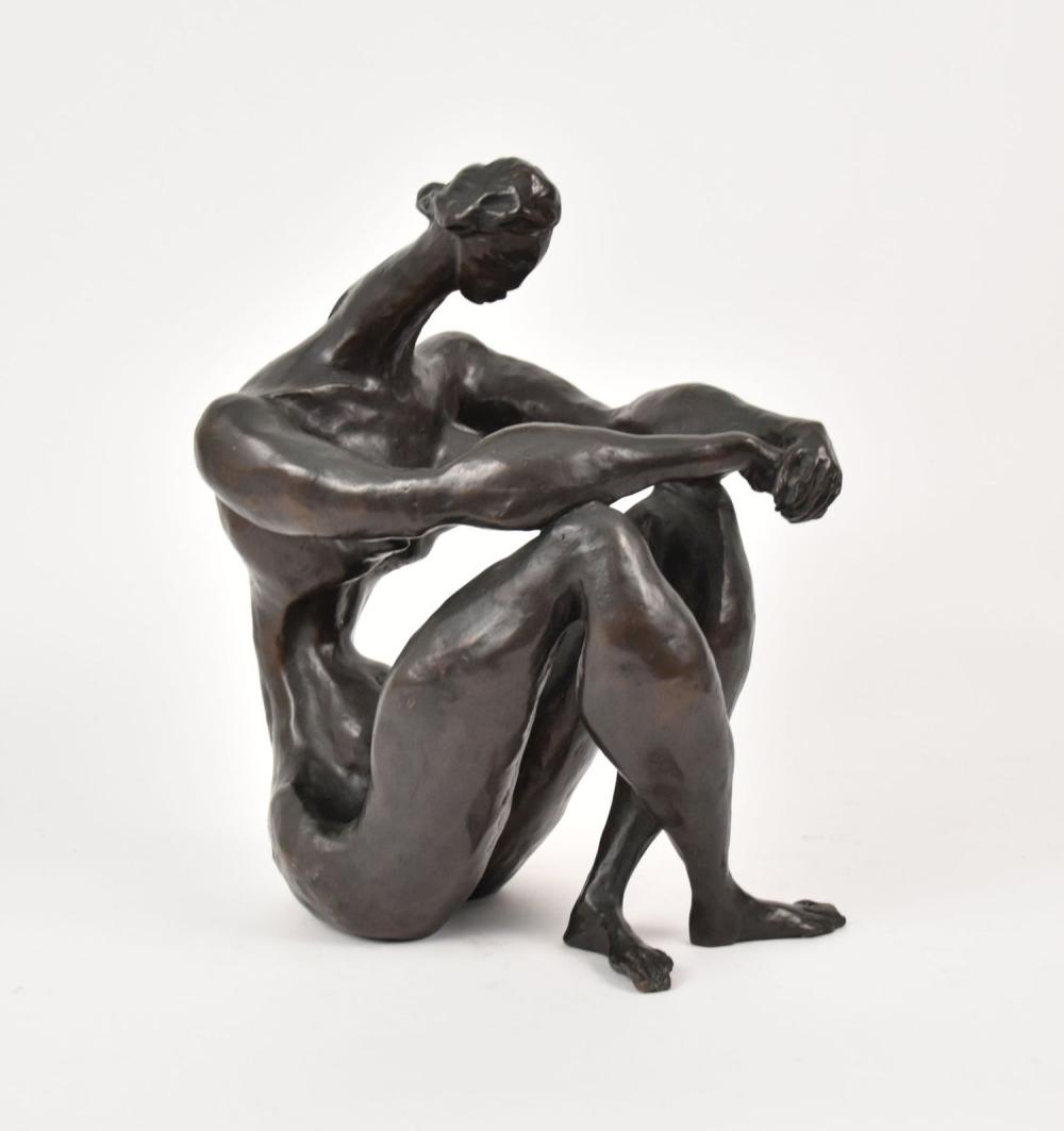 Doris Porter Caesar comparable auction result: doris porter caesar 1892 1971 bronze seated nude sculpture 20th century