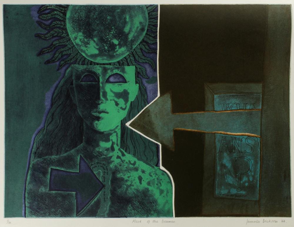 Jennifer Dickson comparable auction result: jennifer joan dickson b 1936 mark of the dreamer