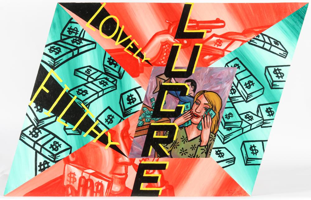 Mason Rader comparable auction result: mason rader american b 1961 lovely filthy lucre