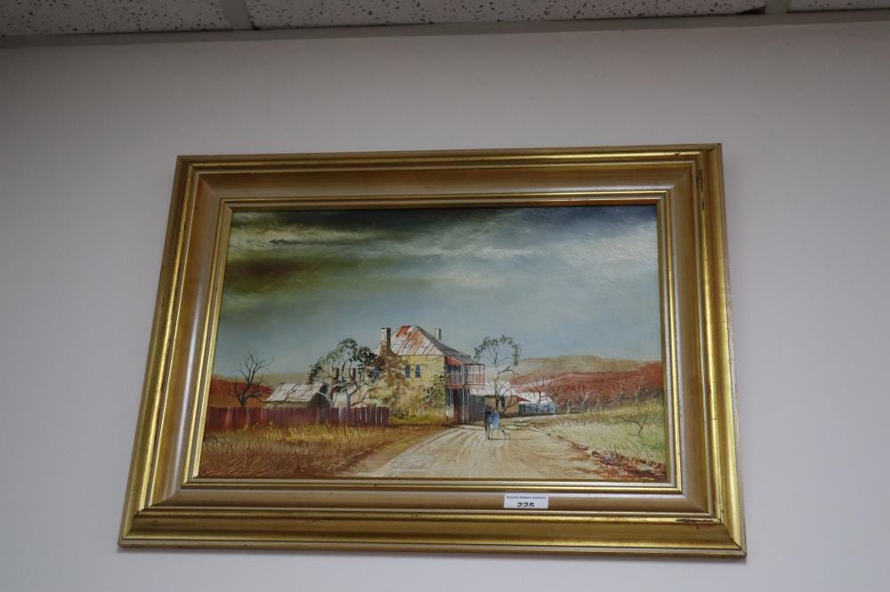 Maynard Waters comparable auction result: maynard waters australia 1936 harden west oil on board signed lower r