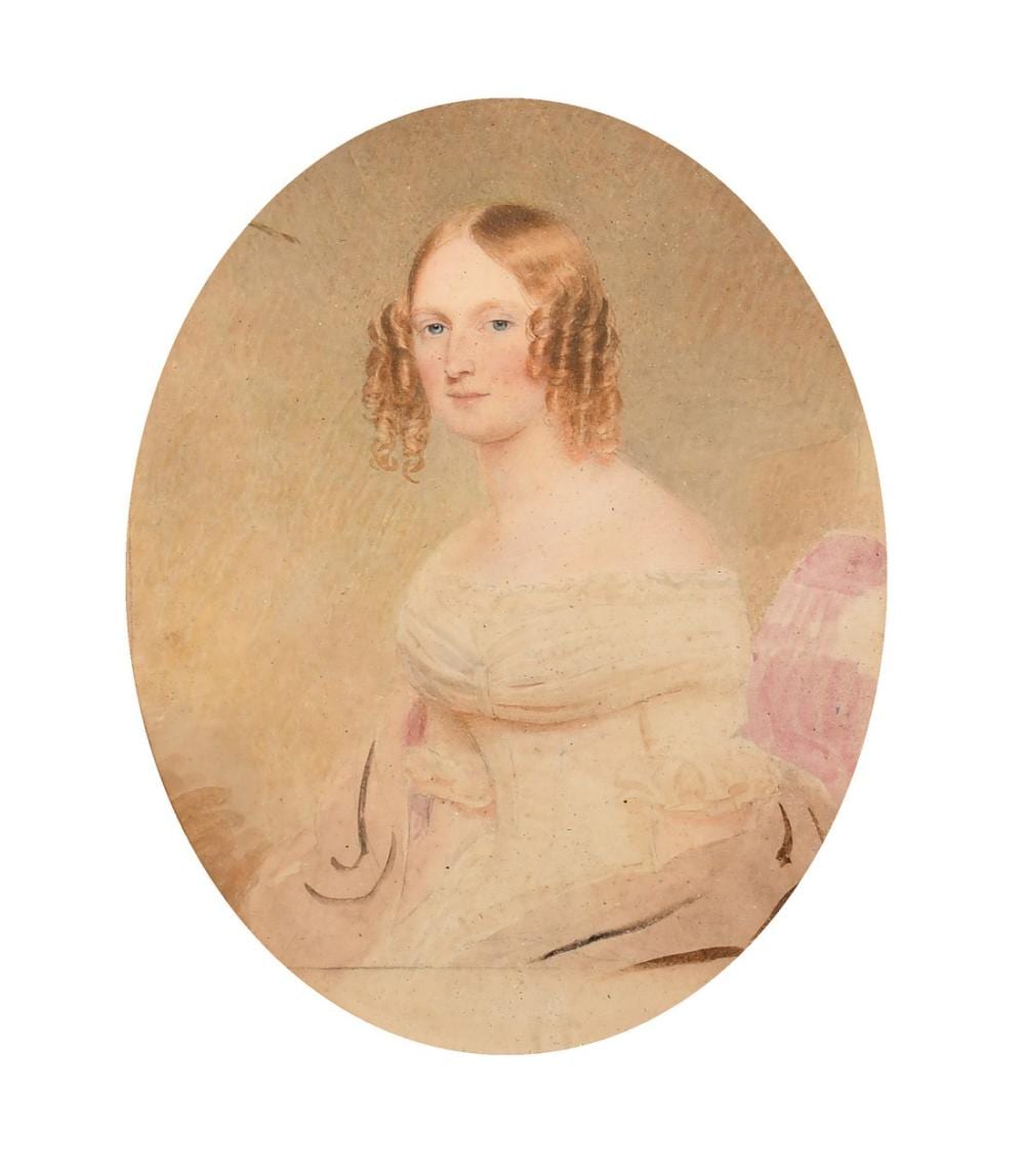 Moritz Michael Daffinger comparable auction result: moritz michael daffinger 1790 1849 austrian portrait of furstin hermine metternich watercolour 6 75 x 5