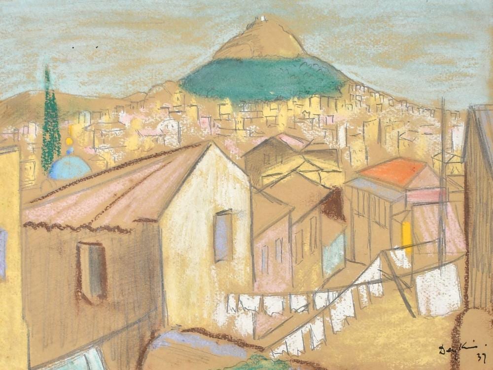 Henry Cotterill Deykin comparable auction result: henry cotterill deykin 1905 1989 views of greece pastels all signed and dated 37 and inscribed in pencil