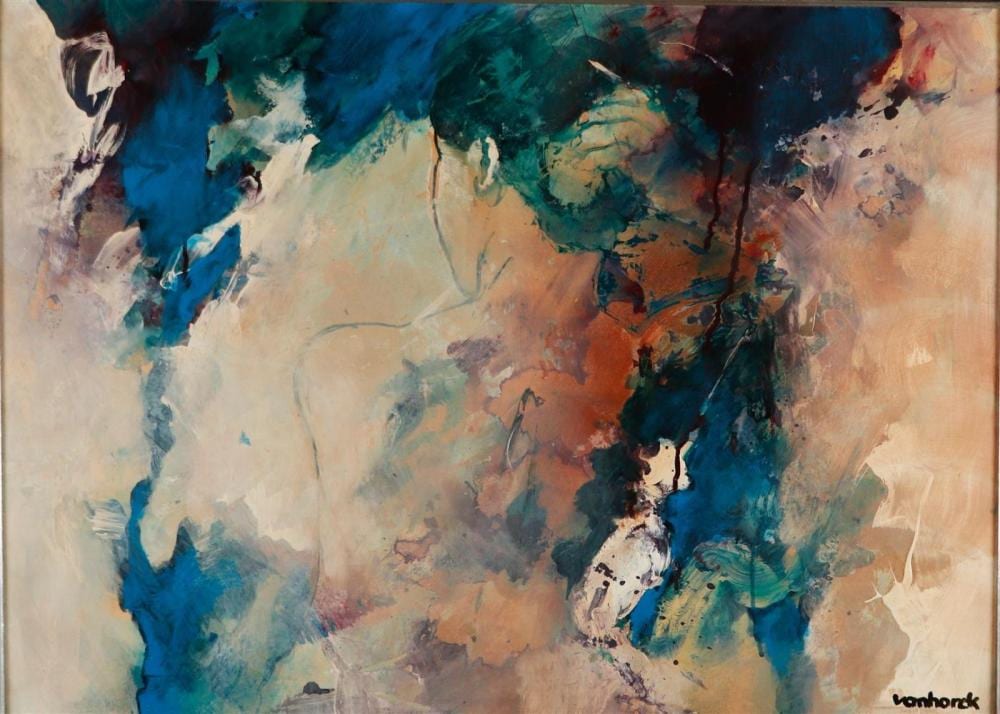 Hans Vanhorck comparable auction result: hans vanhorck b tegelen 1952 abstract representation