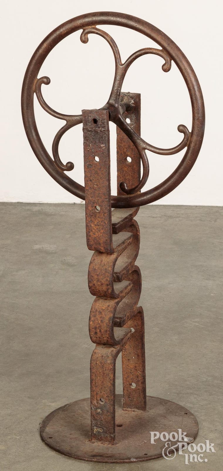 Jaled Muyaes comparable auction result: jaled muyaes iron sculpture