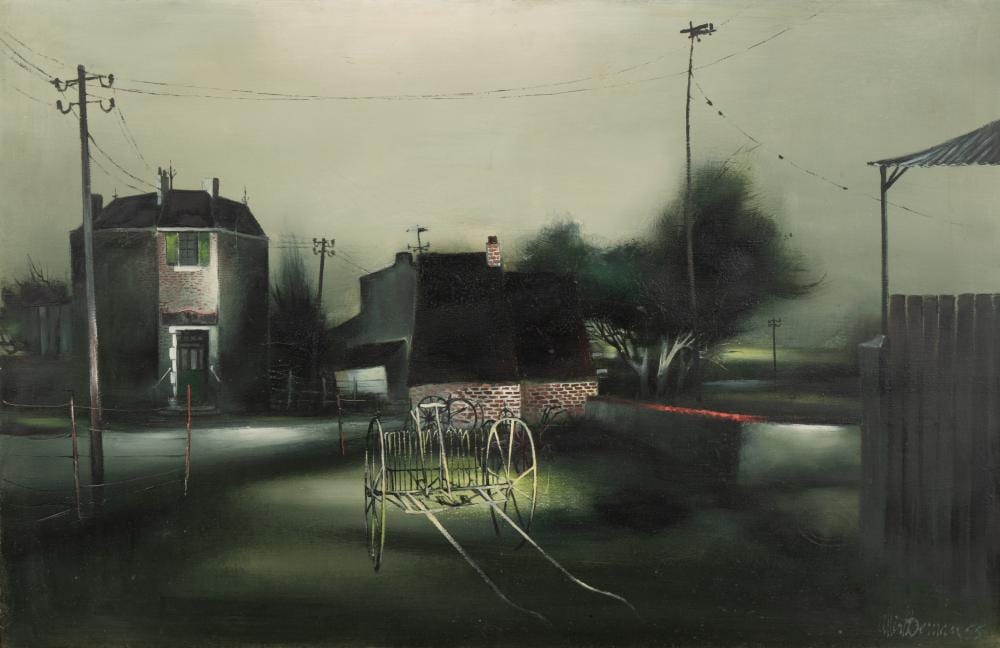 Albert Deman comparable auction result: albert deman 1929 1996 village street scene