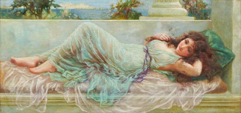 Norman Prescott Davies comparable auction result: norman prescott davies 1862 1915 reclining woman