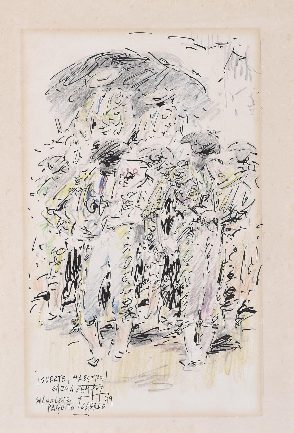 Luis García Campos comparable auction result: luis garc a campos suerte maestro manolete y paquito casado