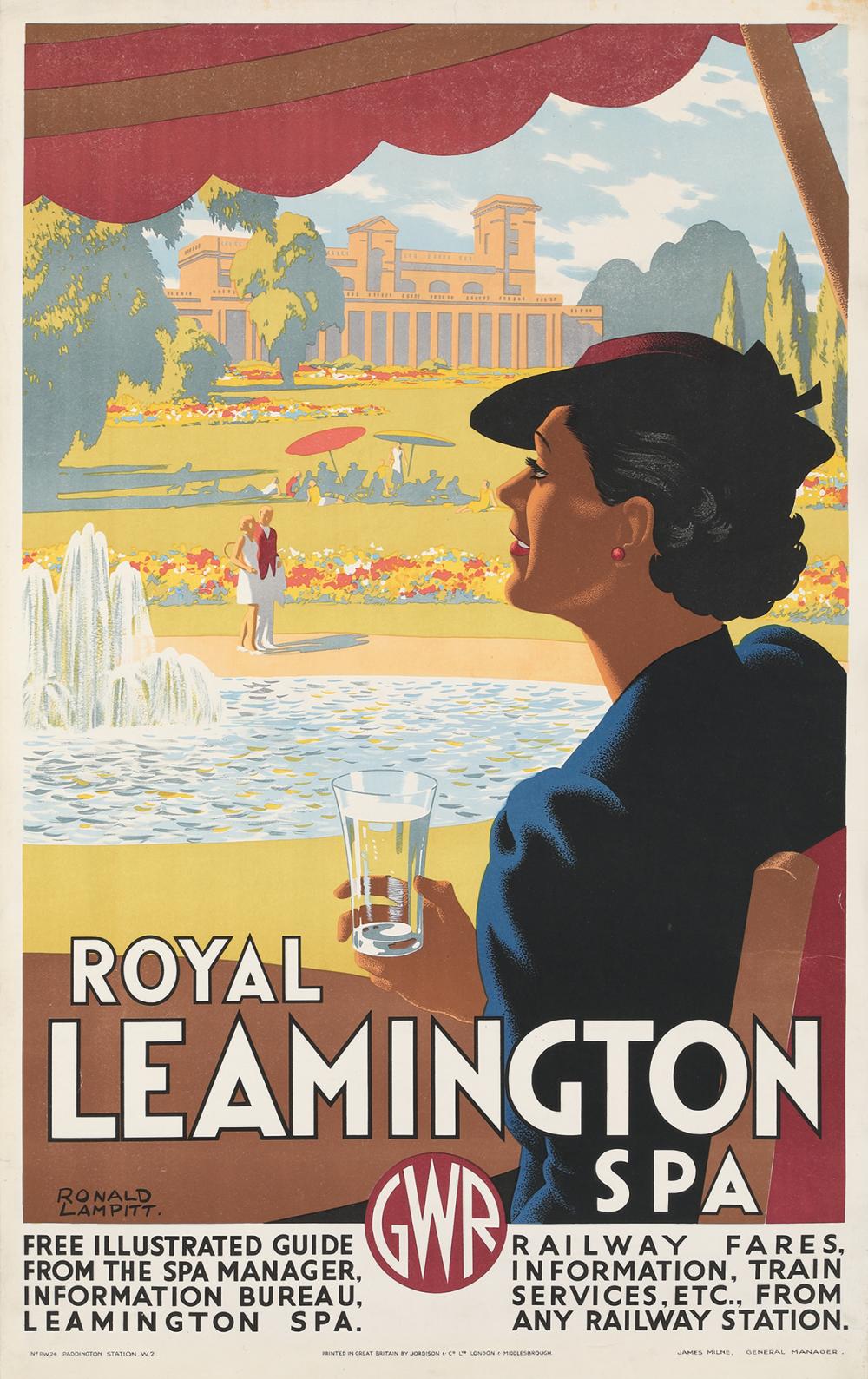 royal leamington 1937 · Poster Auctions International Inc · 2023-11-12 Ronald Lampitt comparable auction result: royal leamington 1937