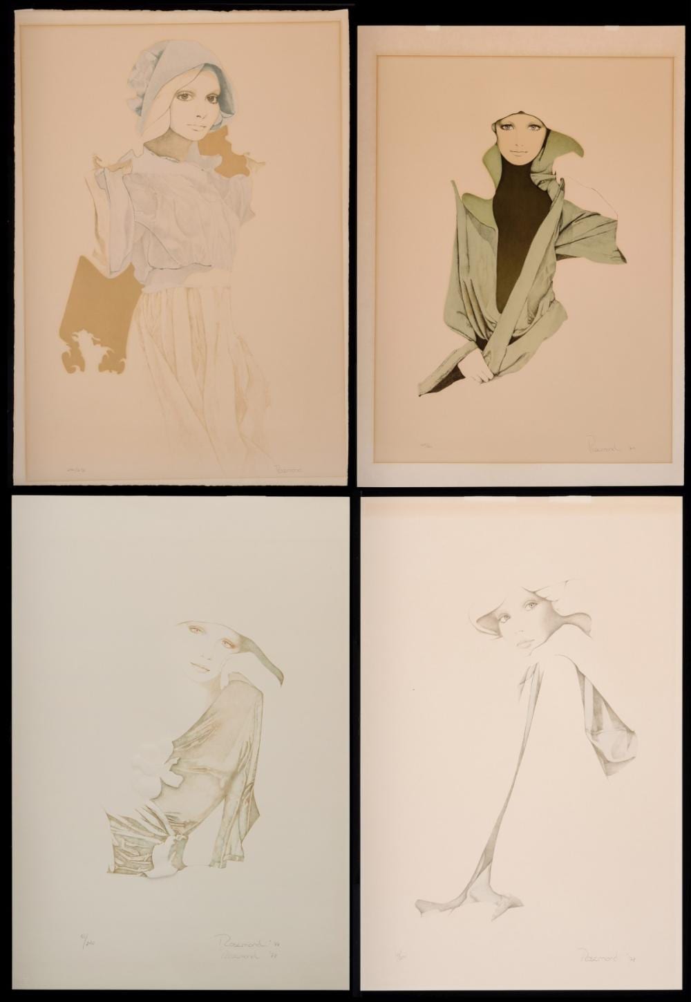 Christine Rosamond comparable auction result: christine rosamond 1947 1994 pencil signed lithos