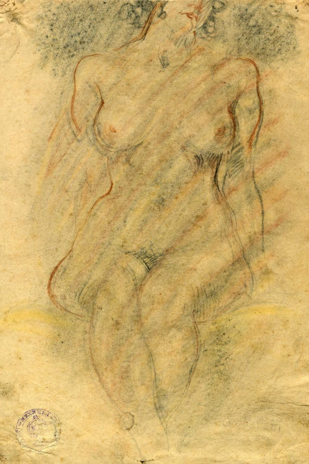 Giovanni Costetti comparable auction result: giovanni costetti nudo femminile
