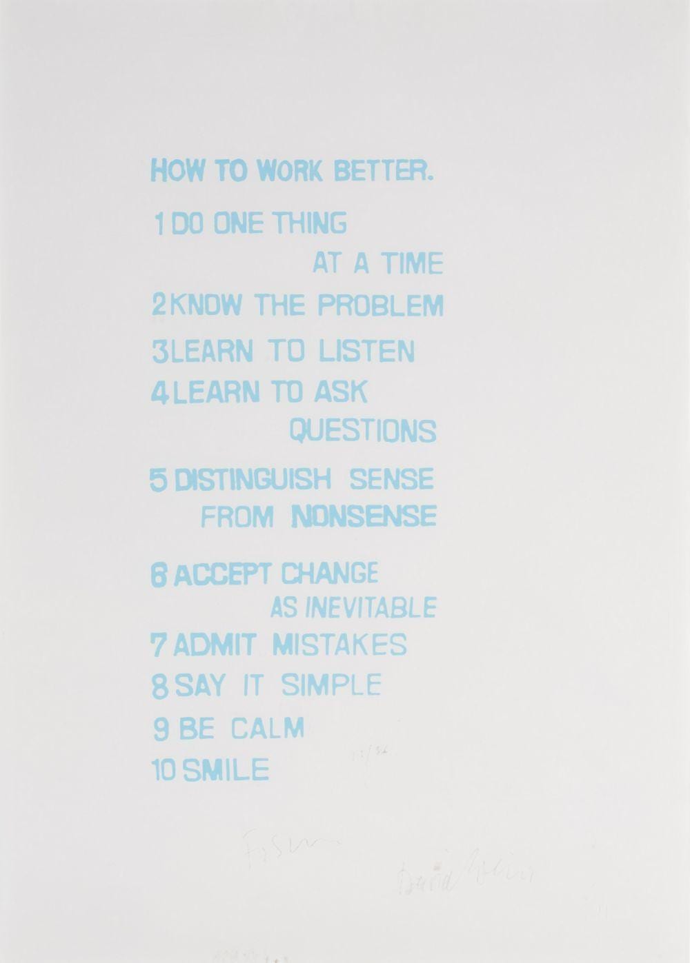 David (1946) Weiss comparable auction result: how to work better