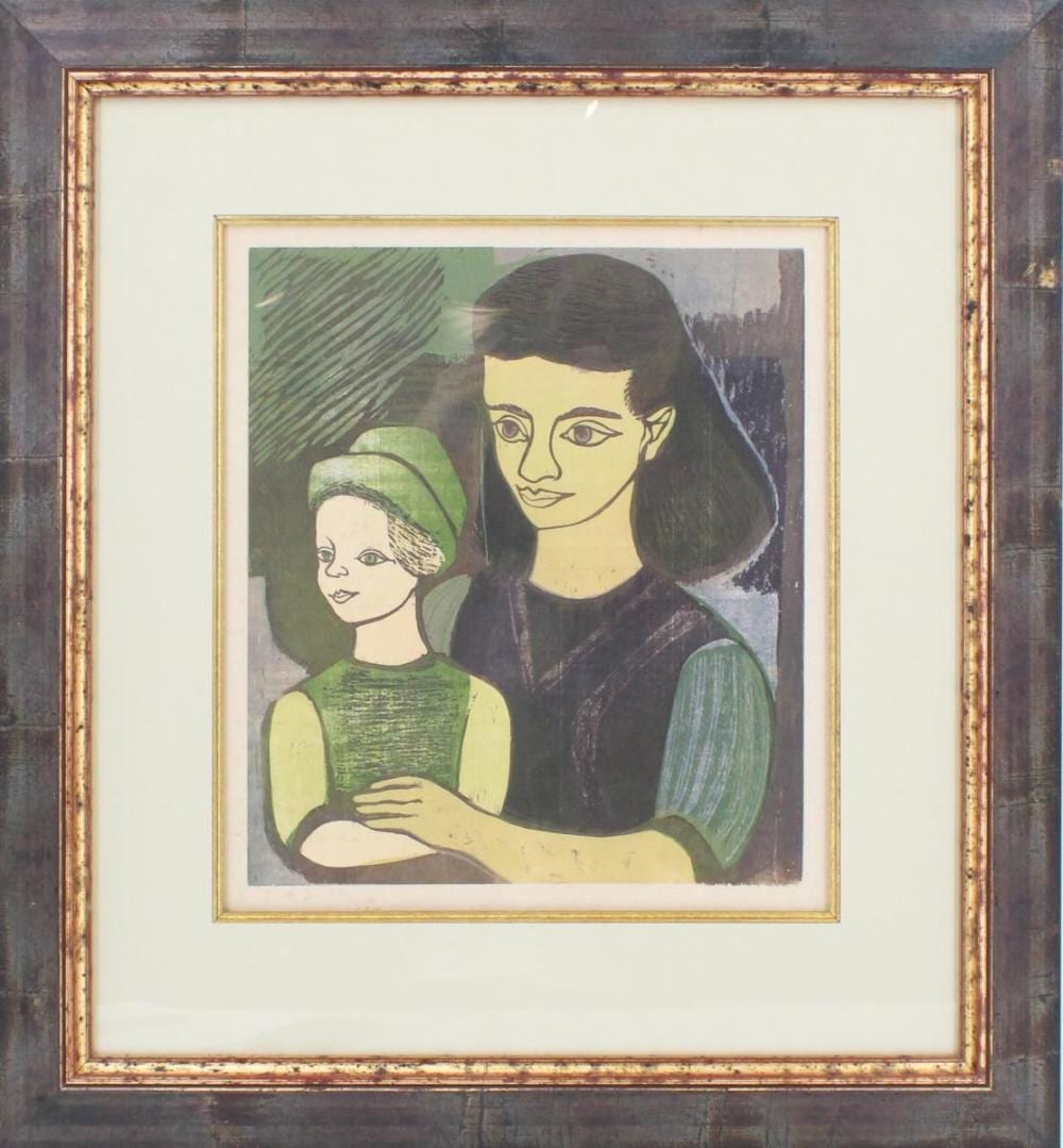 Ruth Chaney comparable auction result: ruth chaney 1908 1973 american color woodcut