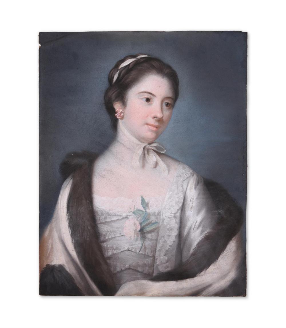 Catherine Read comparable auction result: catherine read british 1723 1778 portrait of a lady in a fur stole