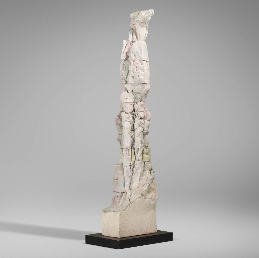 Stephen DeStaebler comparable auction result: stephen de staebler standing figure with tilting head