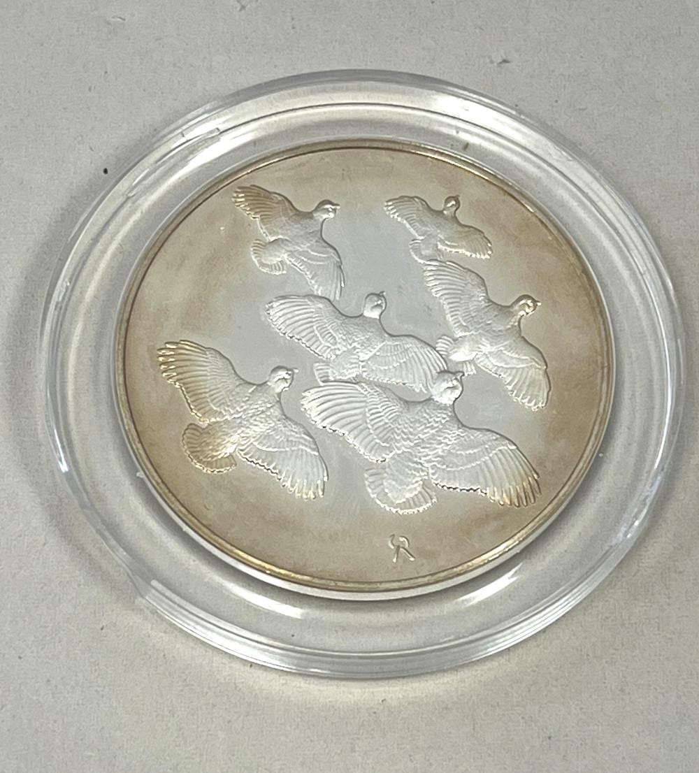 Gilroy Roberts comparable auction result: gilroy roberts 2 toz silver coin