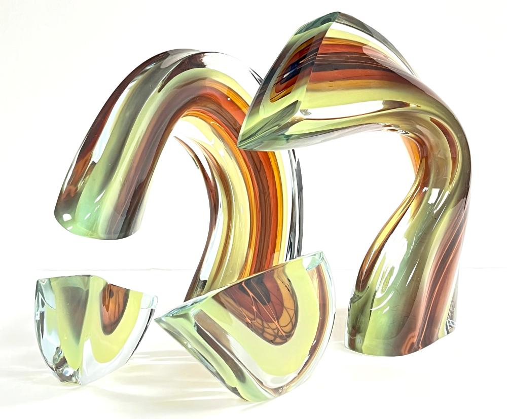 Harvey K Littleton comparable auction result: harvey k littleton art glass sculpture