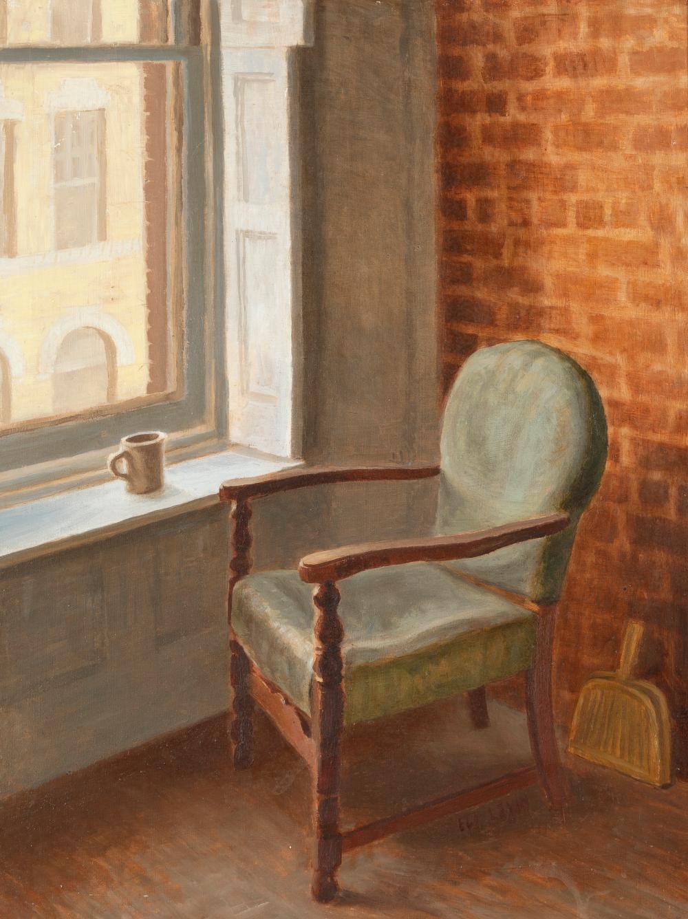 eli levin empty chair 1979 · Santa Fe Art Auction · 2023-11-11 Eli Levin comparable auction result: eli levin empty chair 1979