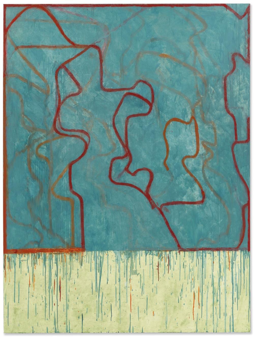 Brice Marden (1938-2023) Belle's Turquoise oil on linen 96 x 72 in. (243.8 comparable sale