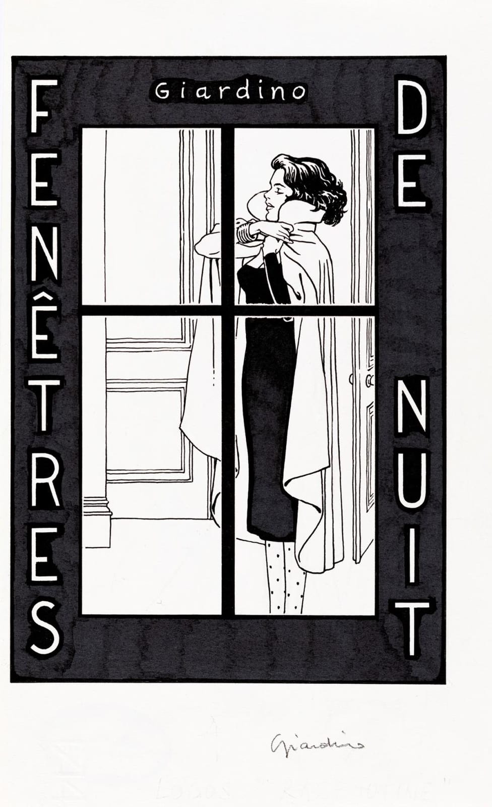 Vittorio Giardino comparable auction result: vittorio giardino la finestra di notte 1998
