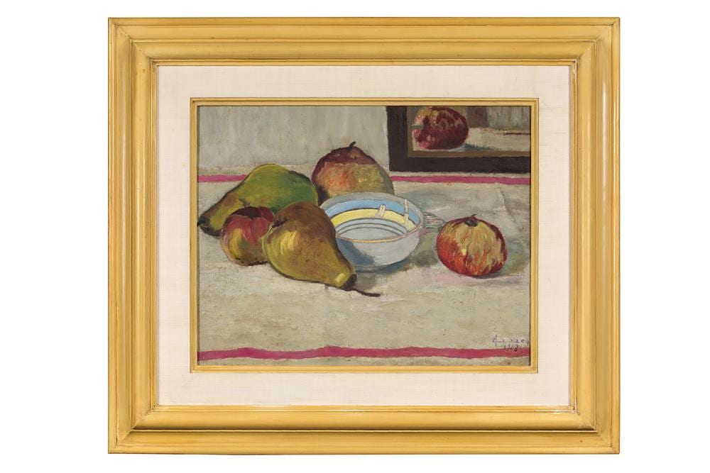 Georges Emile Louis Lebacq comparable auction result: georges lebacq 1876 1950 nature morte aux fruits 1918