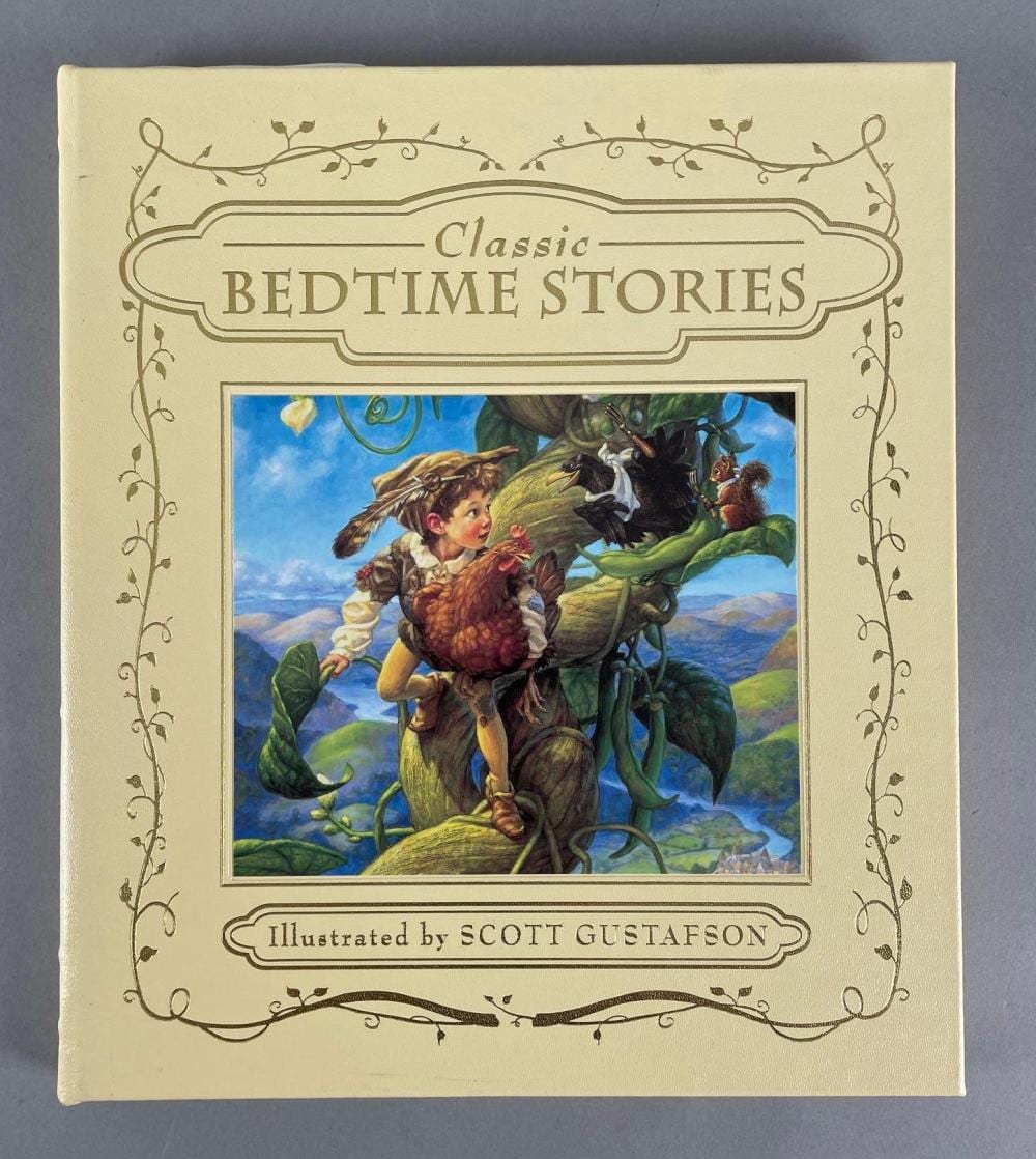 Scott Gustafson comparable auction result: scott gustafson signed classic bedtime stories easton press book